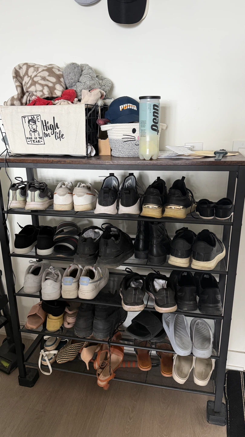 6 tier 24-30 pair shoe rack
