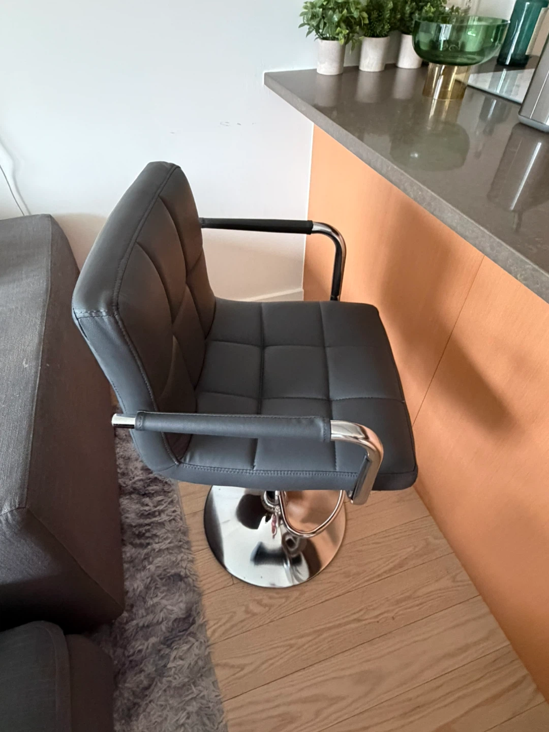 Set of 2 Adjustable Height Bar Stool - photo 2