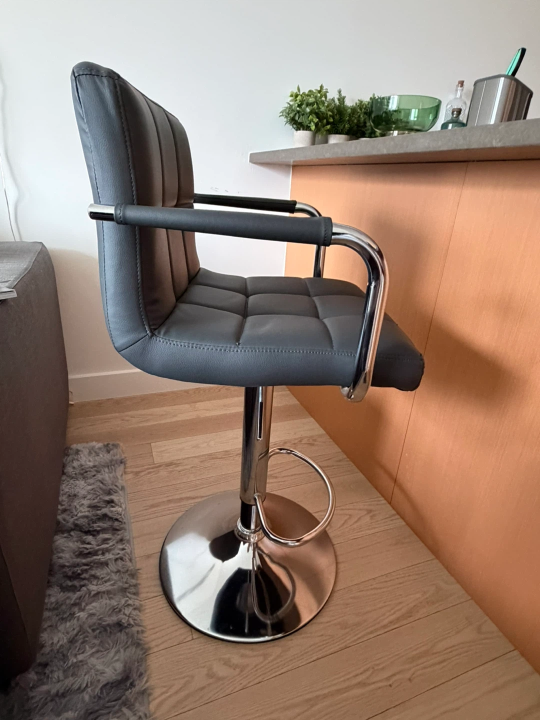 Set of 2 Adjustable Height Bar Stool - photo 3