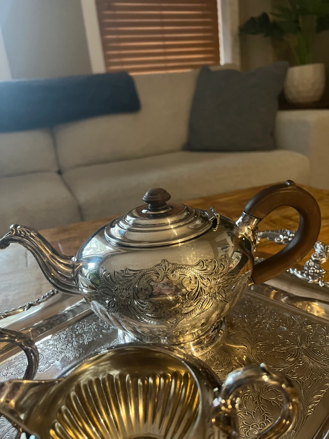 Vintage Rogers SPBM Silverplate Tea Service - photo 4