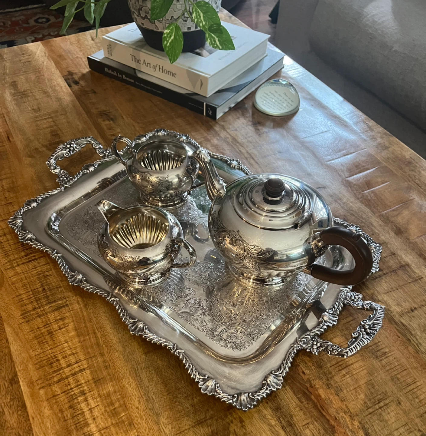 Vintage Rogers SPBM Silverplate Tea Service - photo 2