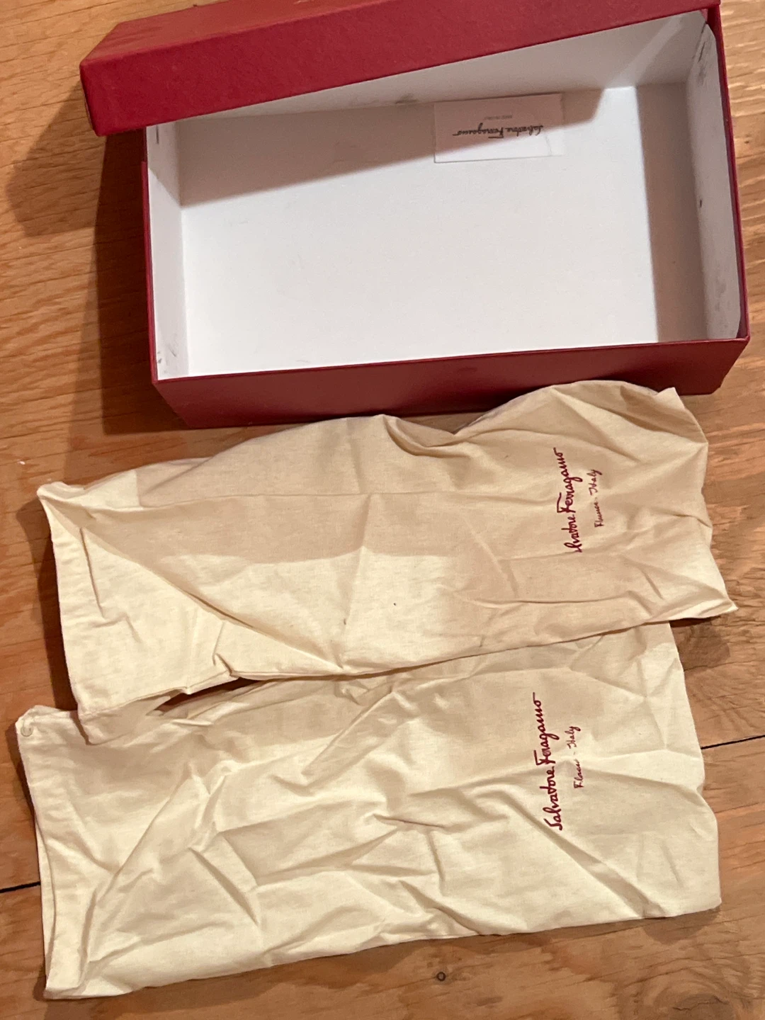 Salvatore Ferragamo Red Box with Dust Bags - photo 3