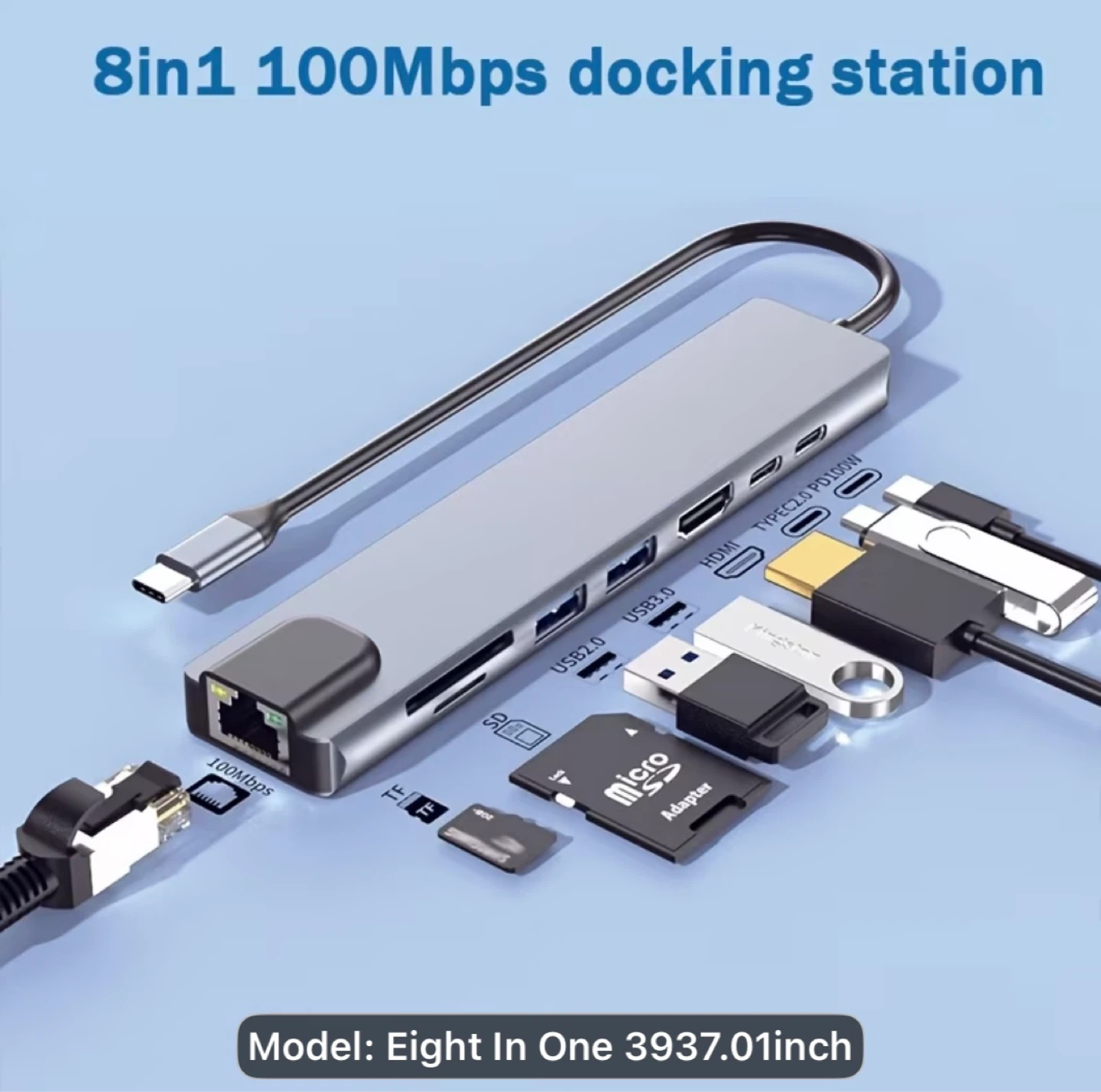 8 In 1 USB-C Hub - photo 2