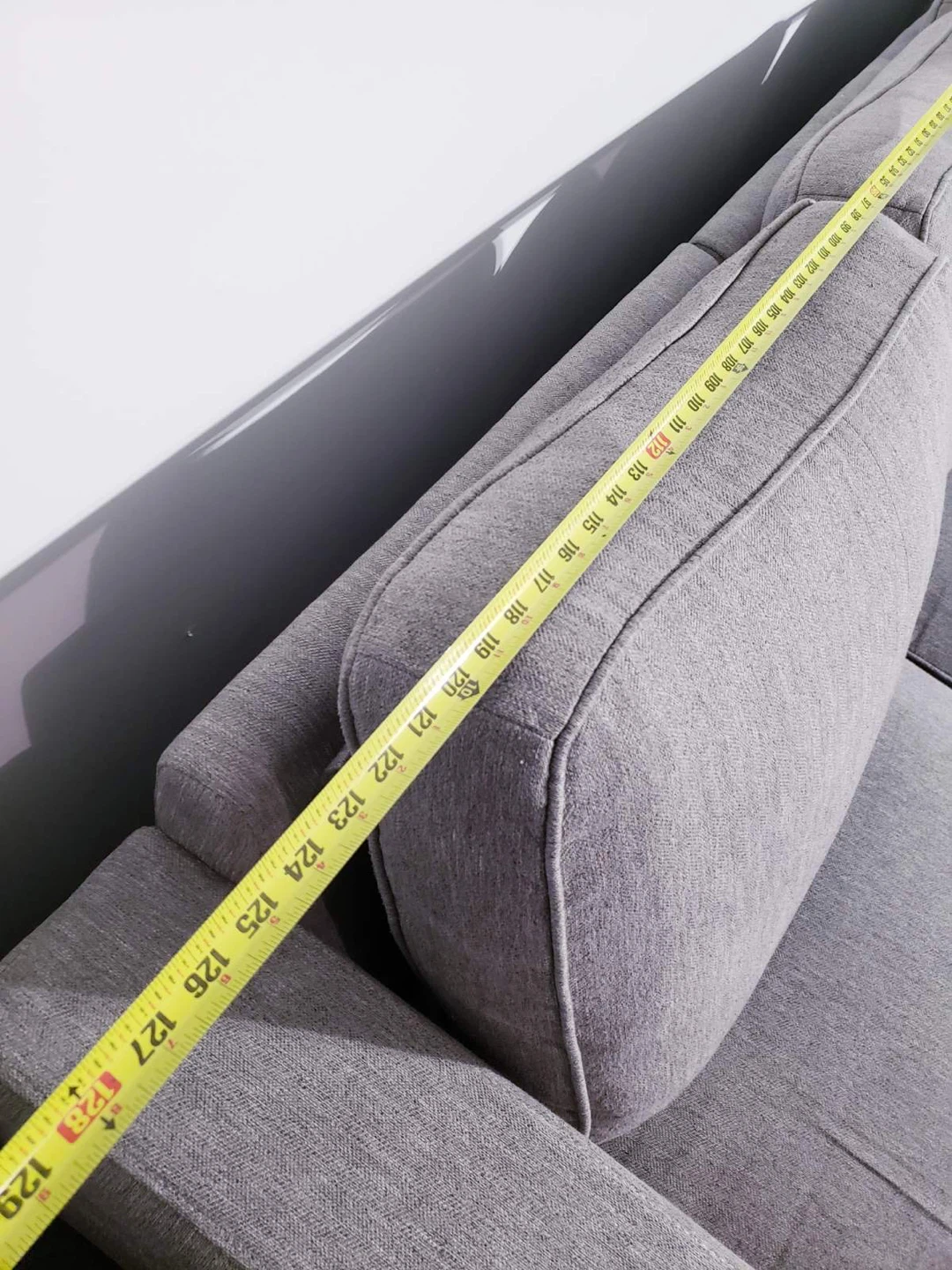 Grey Sectional Sofa with Ottoman ( Delivery Available ) - photo 3