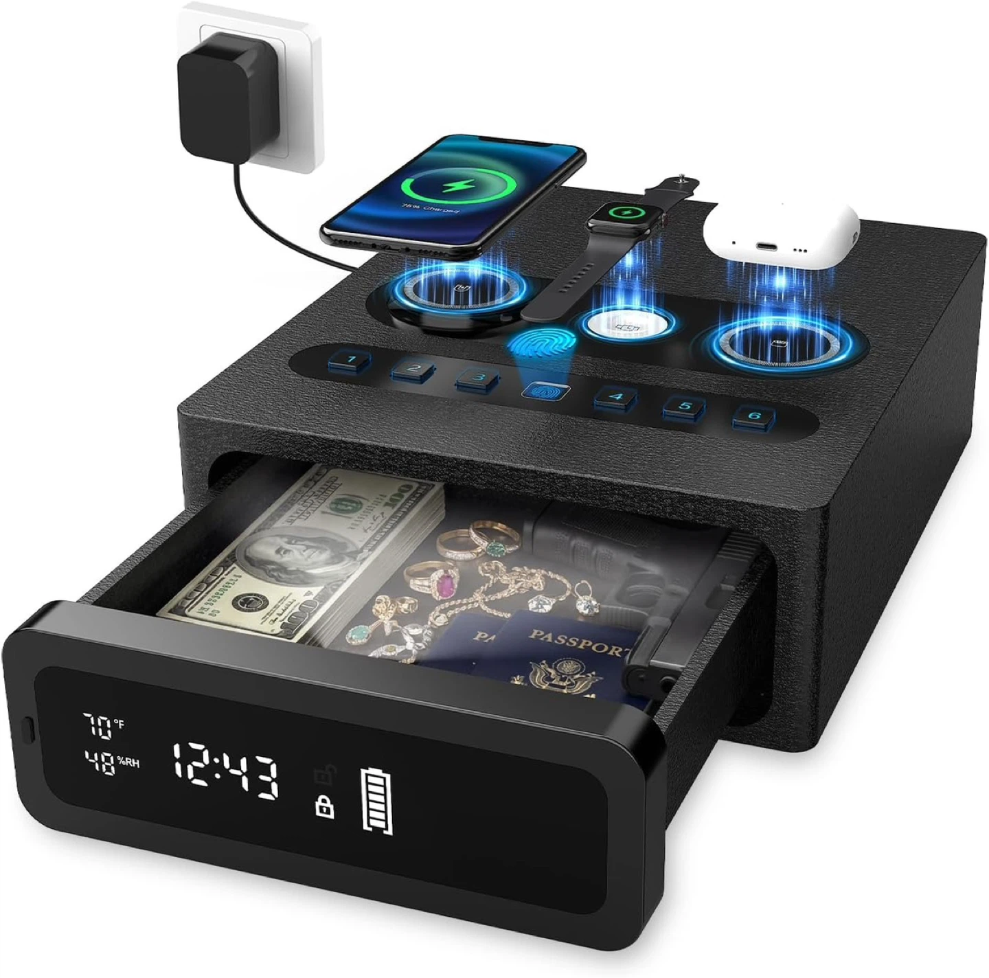 ZGF Mate Smart Safe WX013 with Wireless Charging