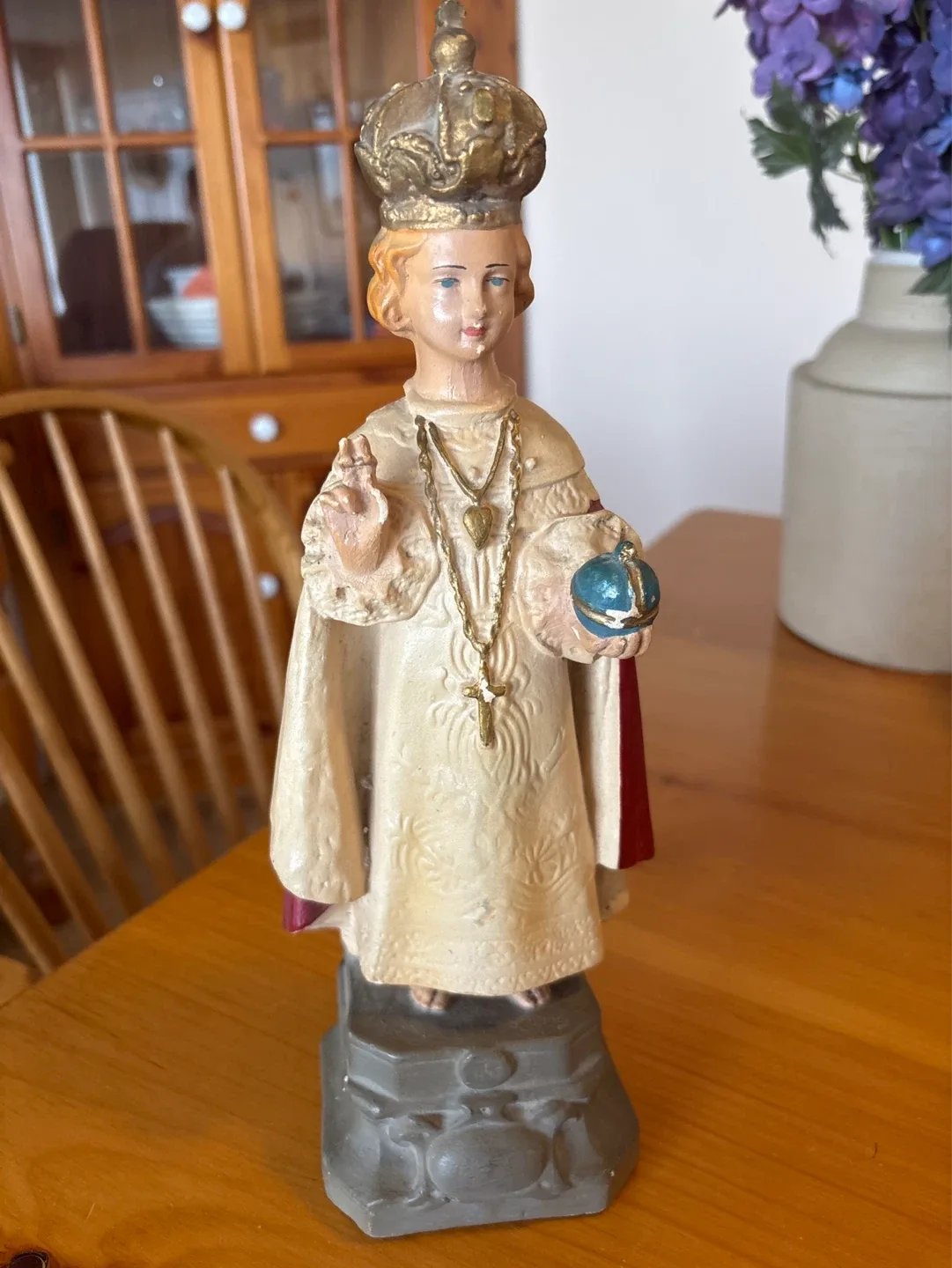 Vintage Infant Jesus Of Prague Statue