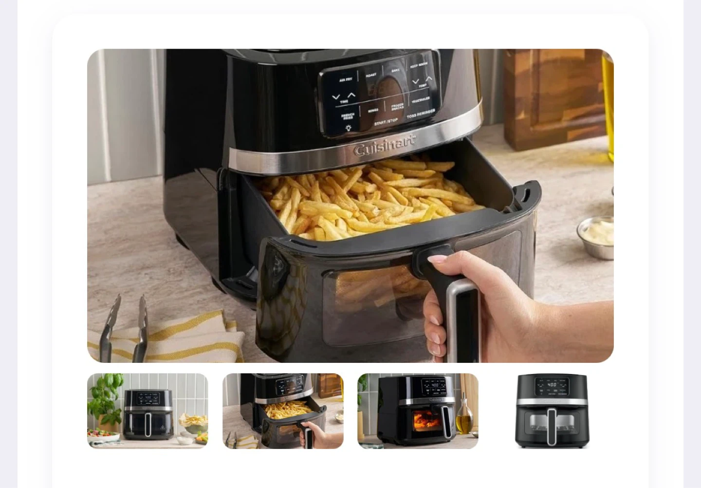 New Cuisinart 4.5-Quart Basket Air Fryer