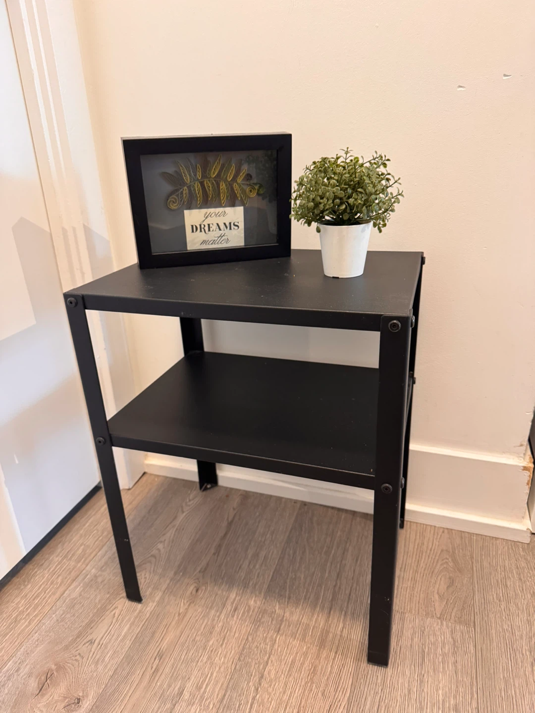 Black 2-Tier Side Tables (Set of 2)
