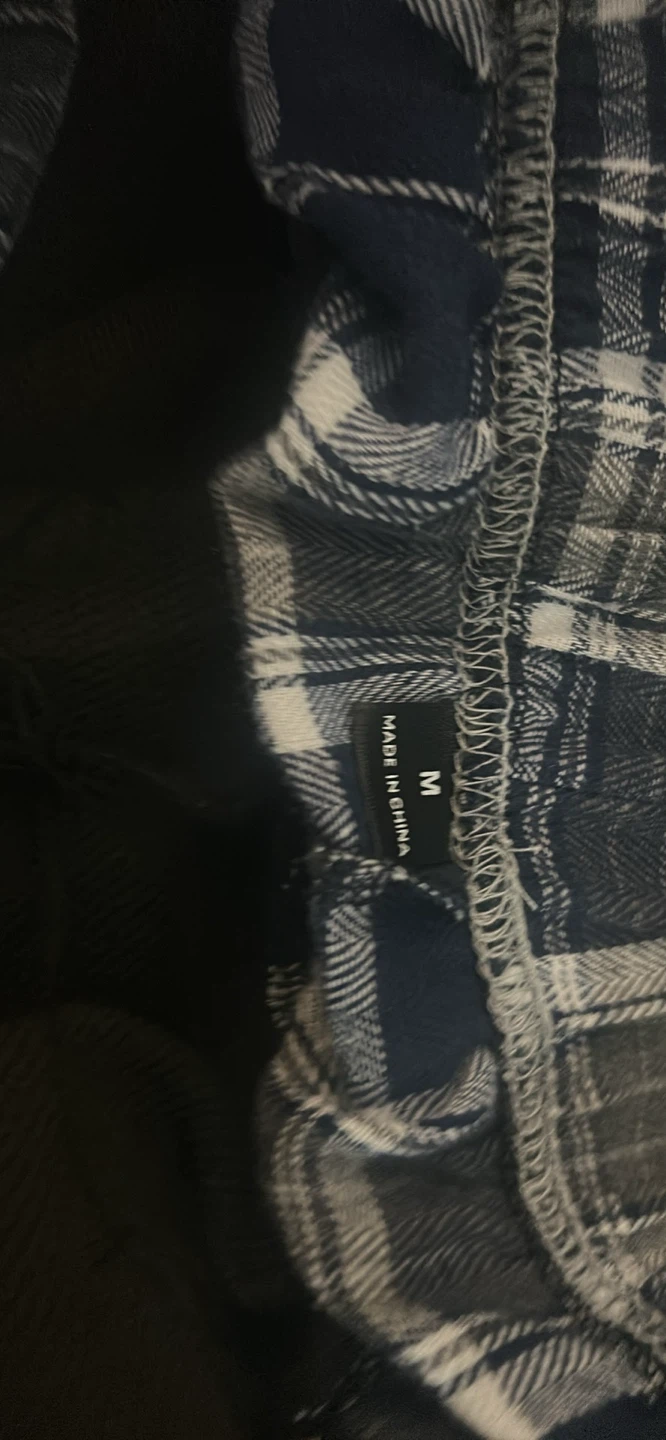 Pantalon jogging noir avec doublure carreaux - photo 3