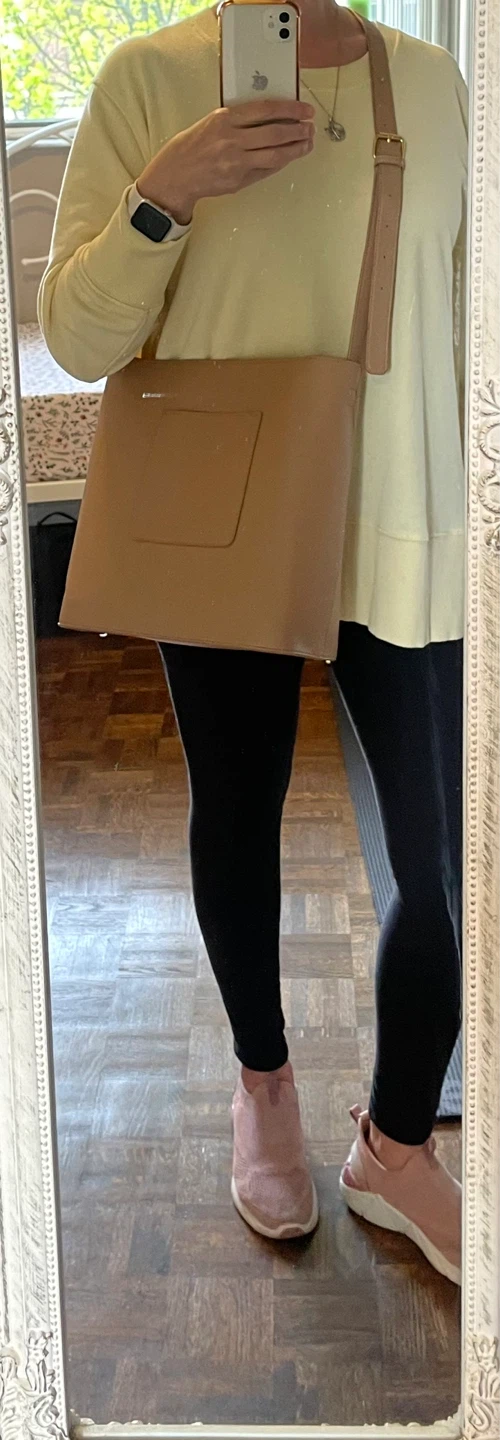 Pixie Mood Nude Beige Crossbody Tote Bag