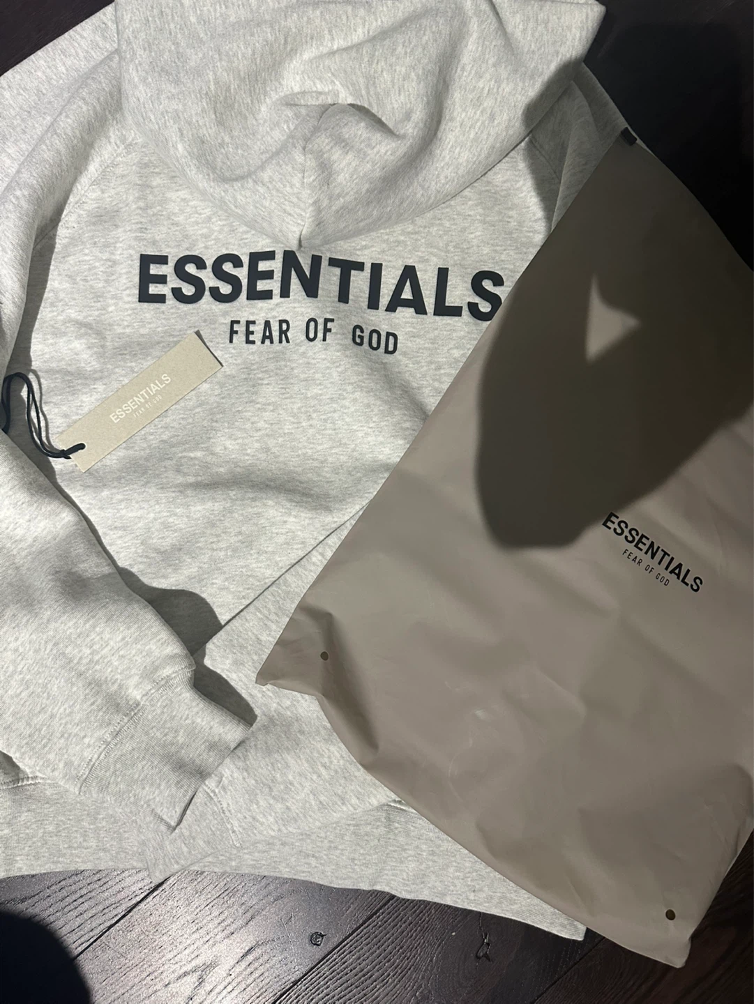 ESSENTIALS Fear of God Grey Hoodie Size S