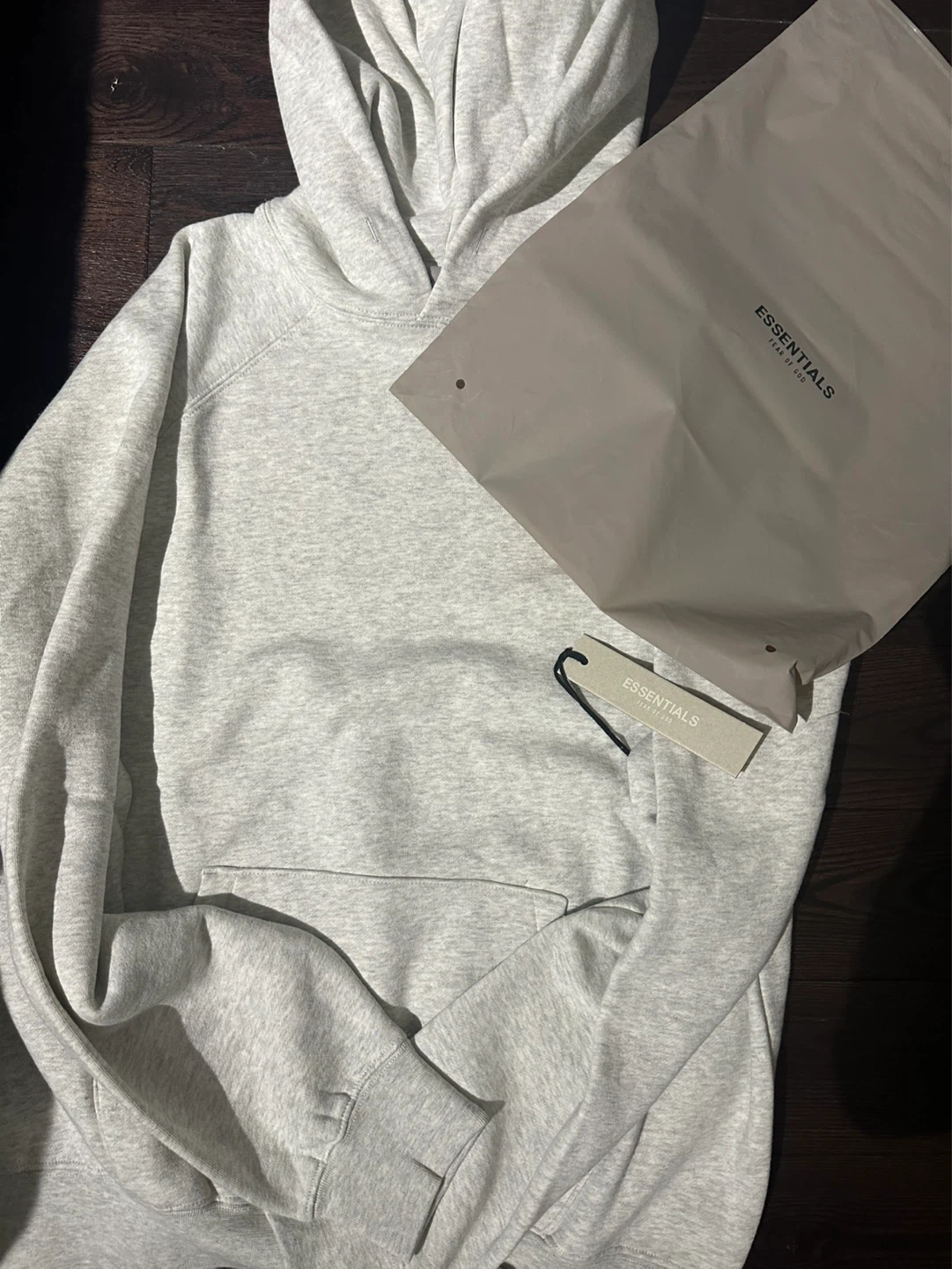 ESSENTIALS Fear of God Grey Hoodie Size S - photo 2