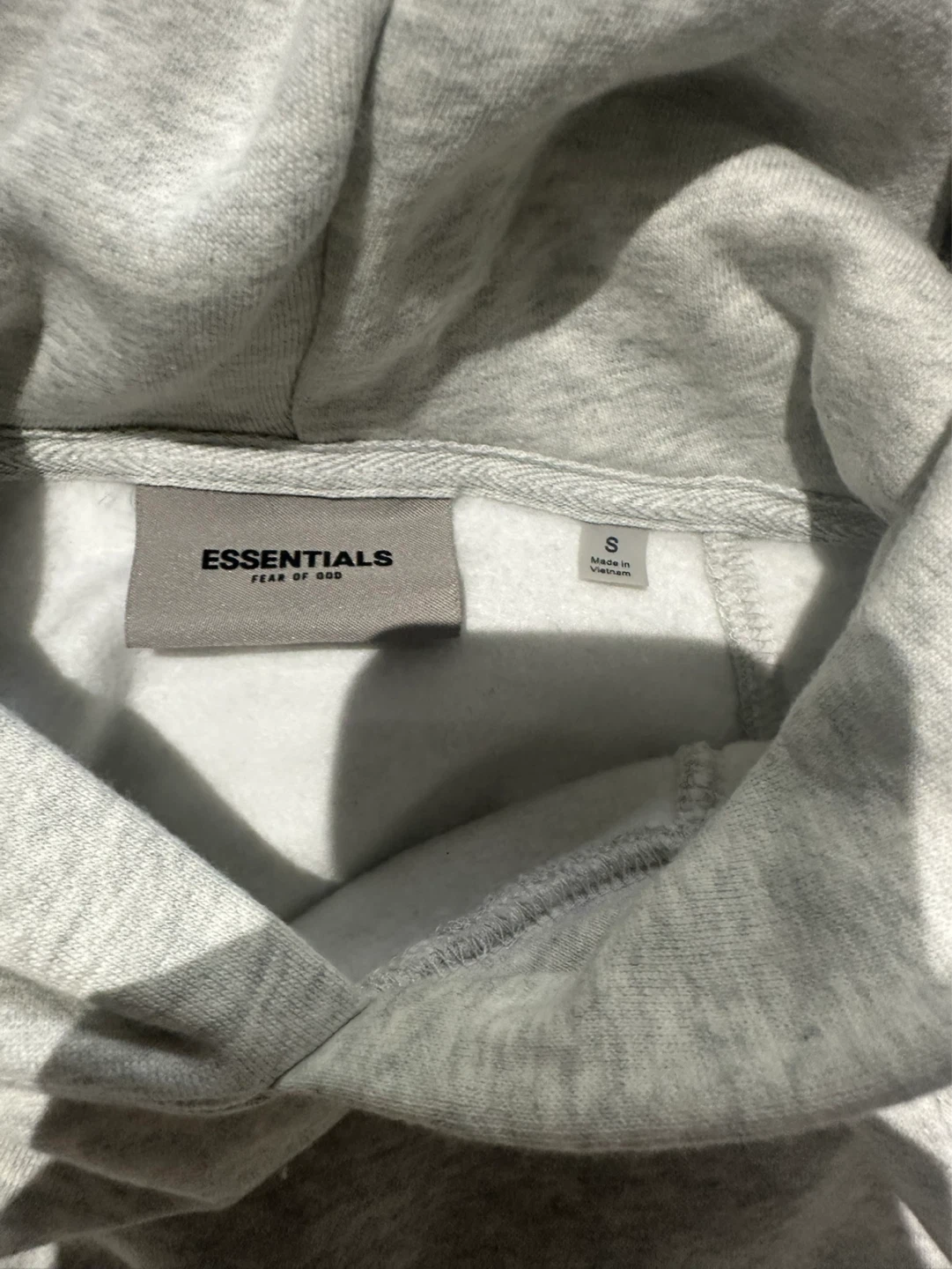 ESSENTIALS Fear of God Grey Hoodie Size S - photo 3