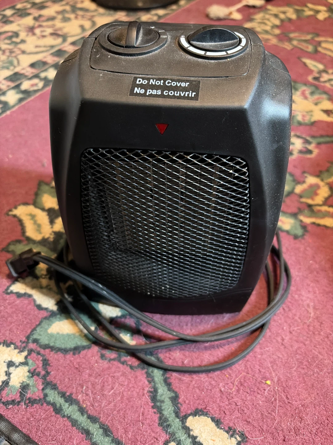 Black Portable Electric Heater