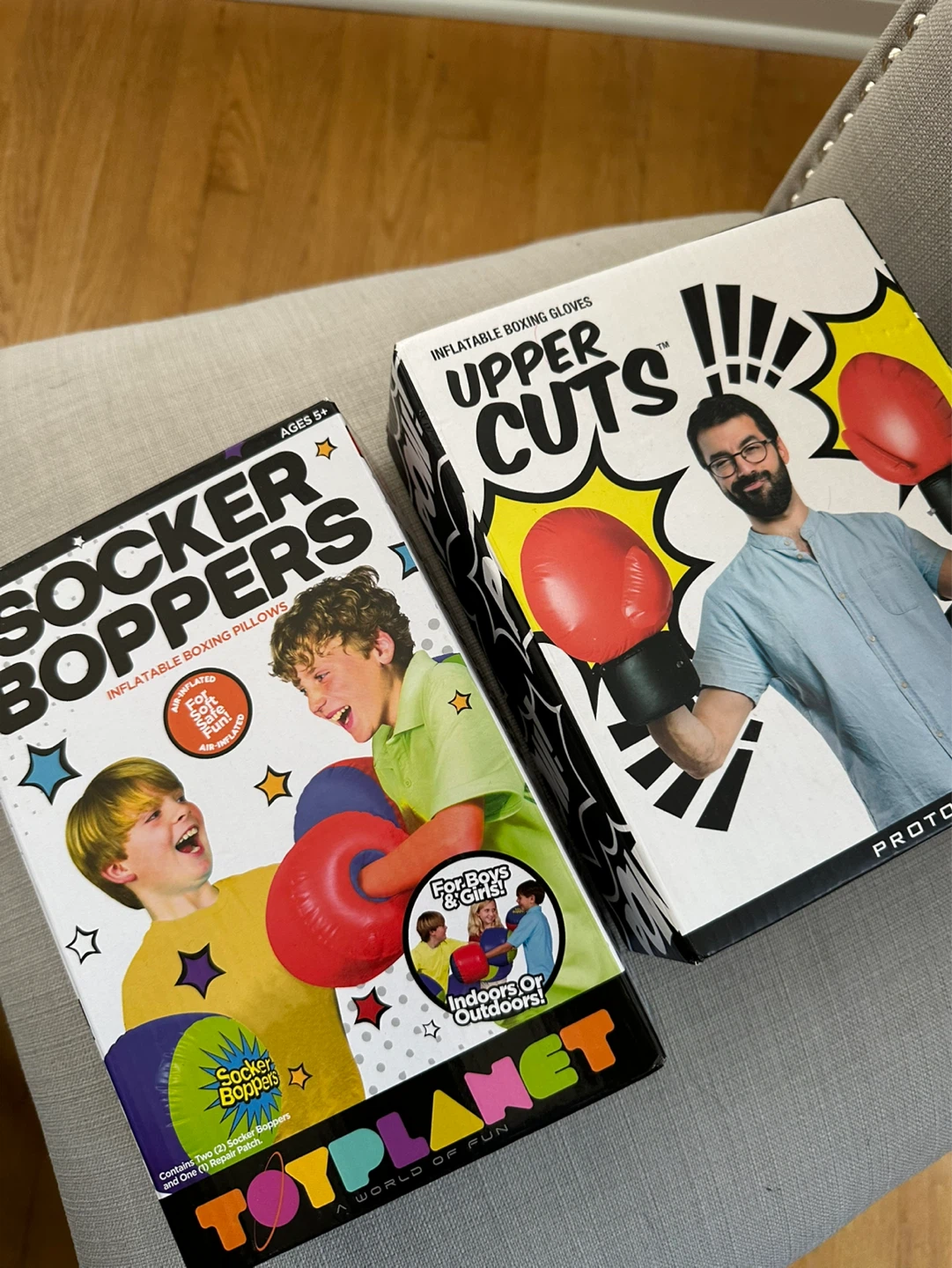 Inflatable Boxing Pillows and gloves