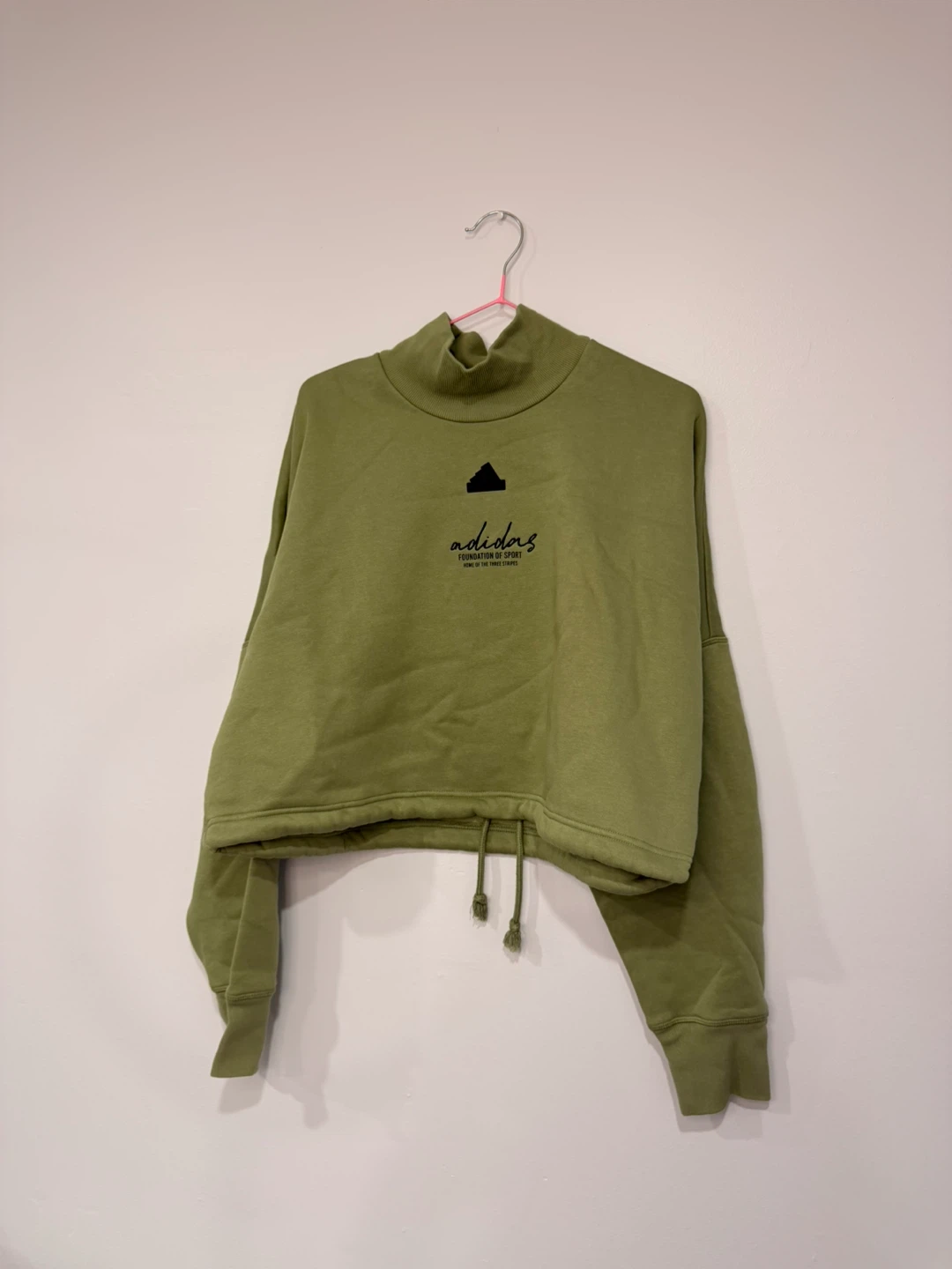 Adidas Cropped Mock Neck Sweatshirt - photo 2