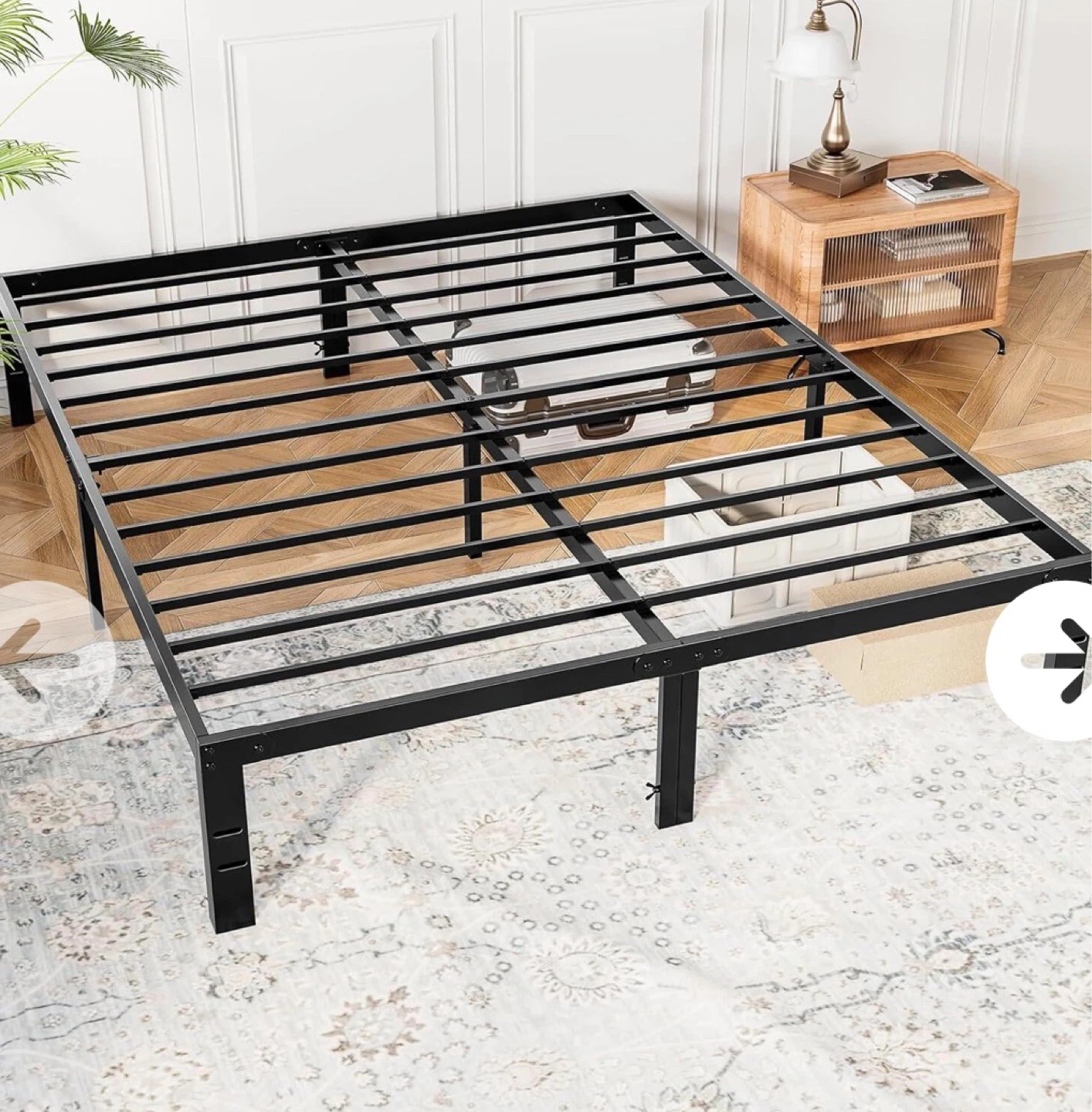 Queen Size Metal Platform Bed Frame - photo 2