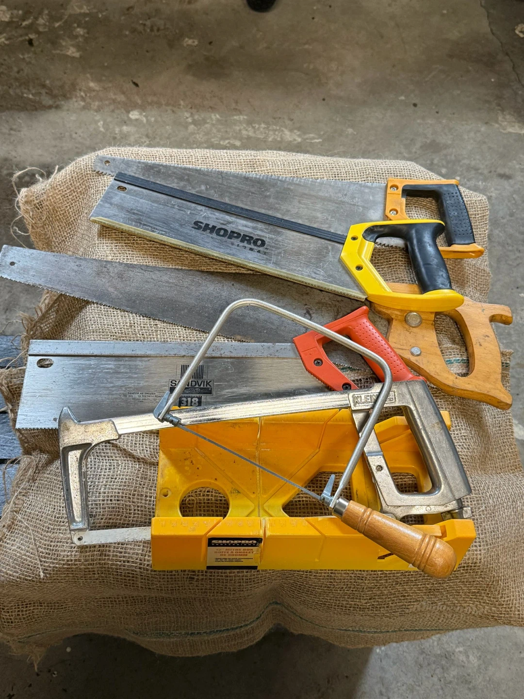 ShopPro Mitre Box and Saws