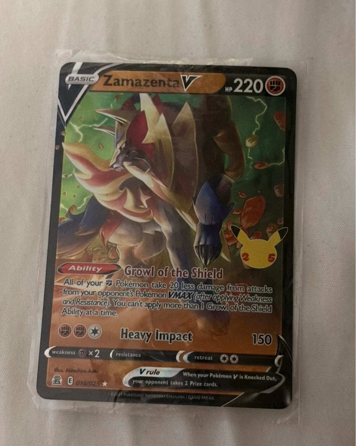 Pokémon Zamazenta V - 018/025