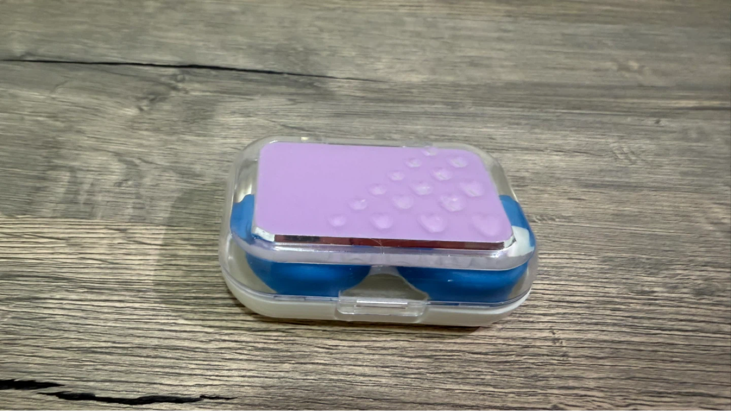 Contact Lens Case with Mirror and Tools