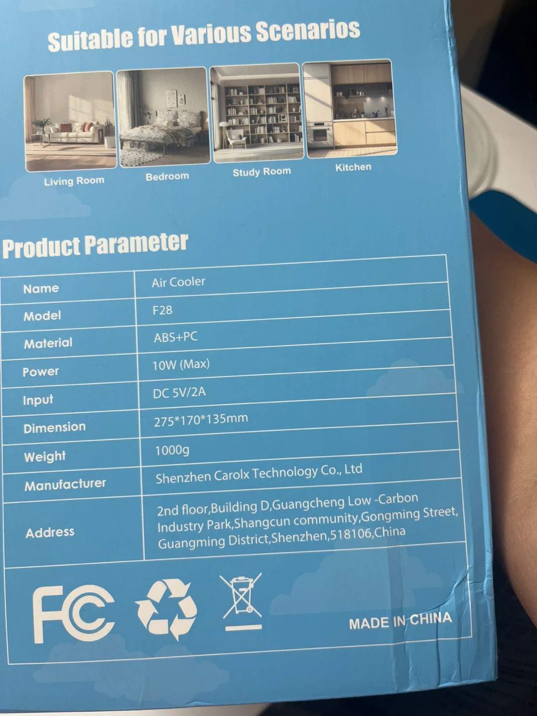 Portable Air Cooler F28 - photo 3
