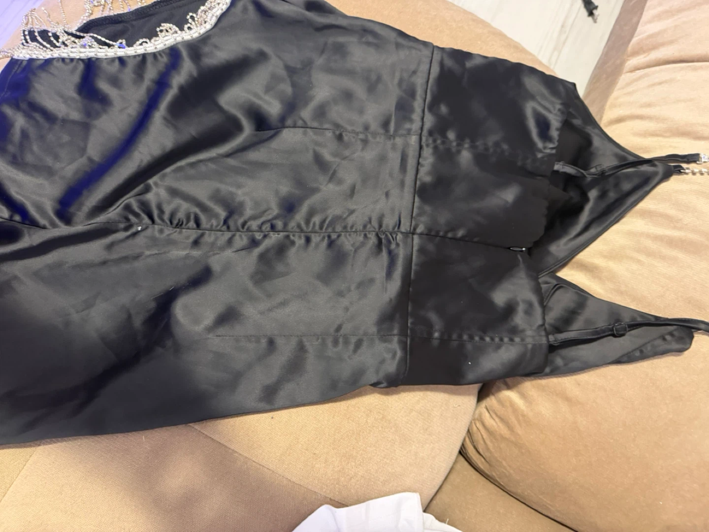 Night out Black Satin Mini dress Size M - photo 3
