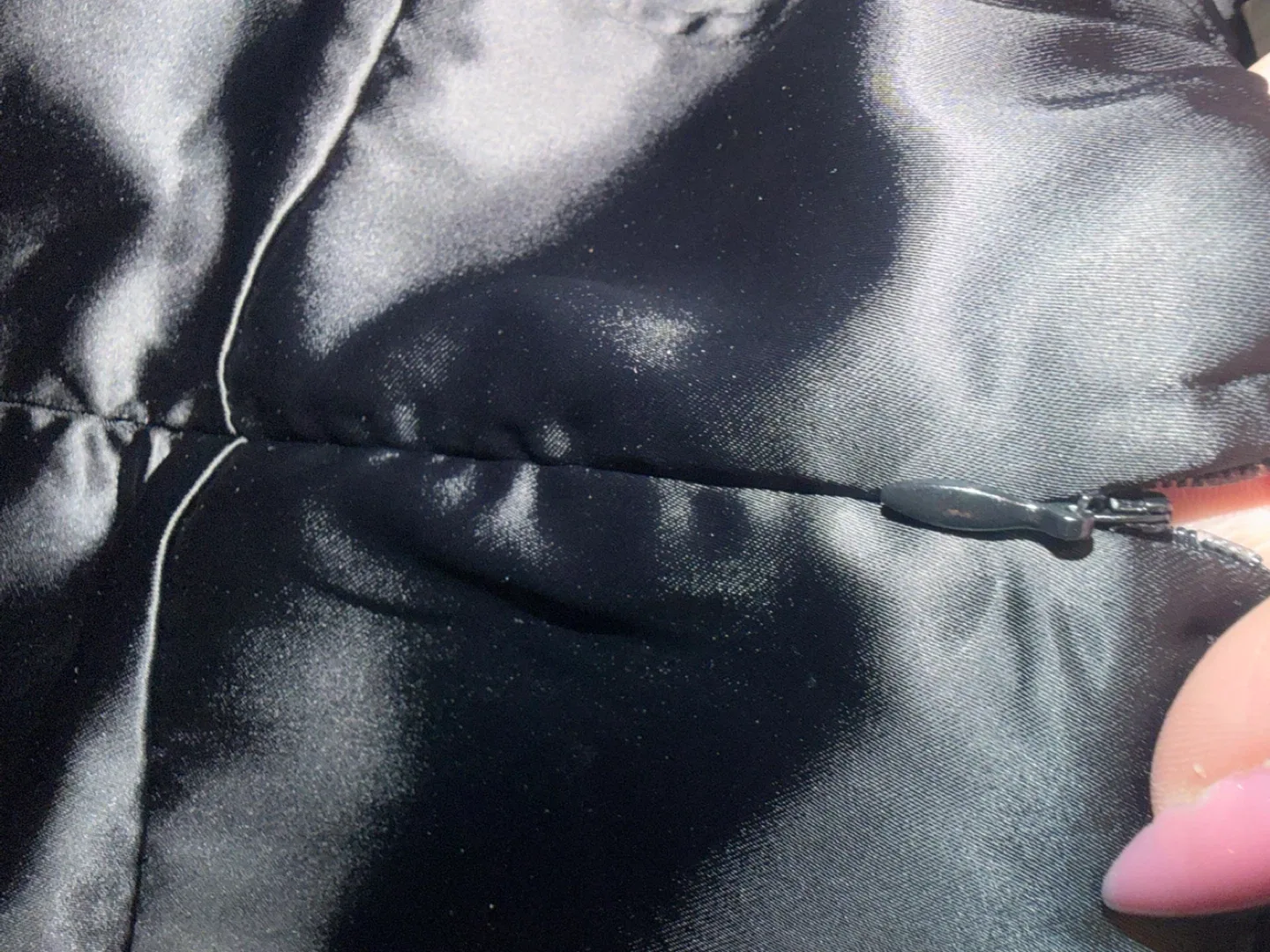 Night out Black Satin Mini dress Size M - photo 4