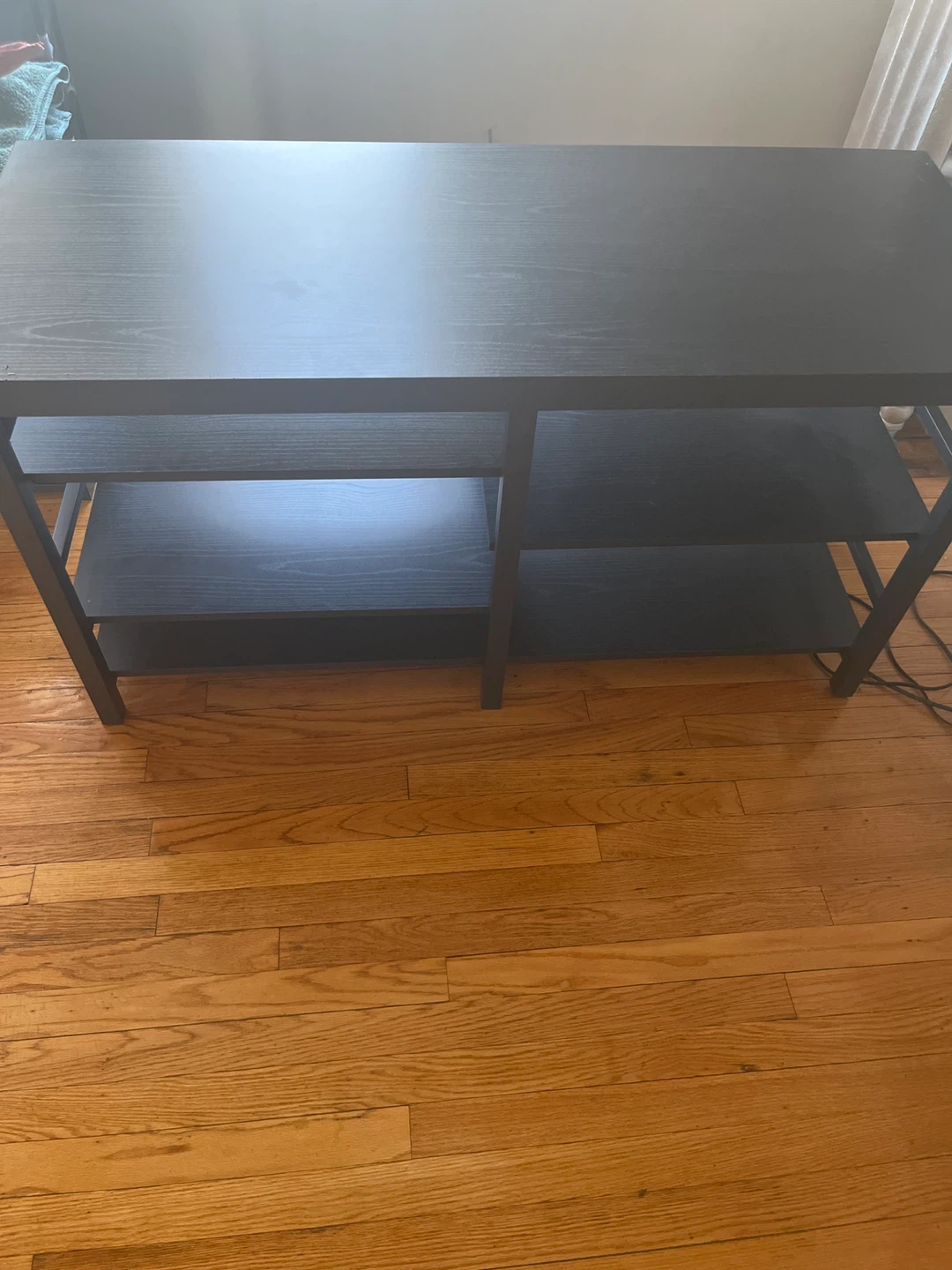 Black 4-Shelf TV Stand / Media Console - photo 2