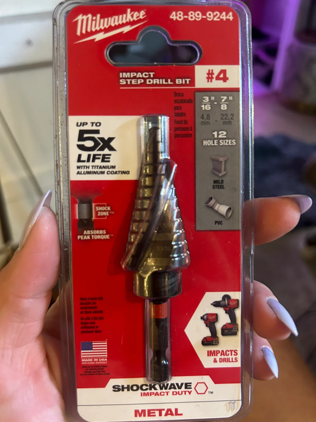 Milwaukee #4 Impact Step Drill Bit