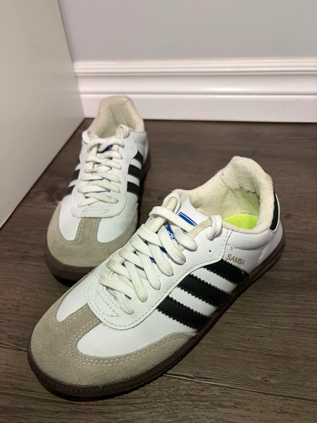 Adidas Samba Classic Shoes White/Black Size 8