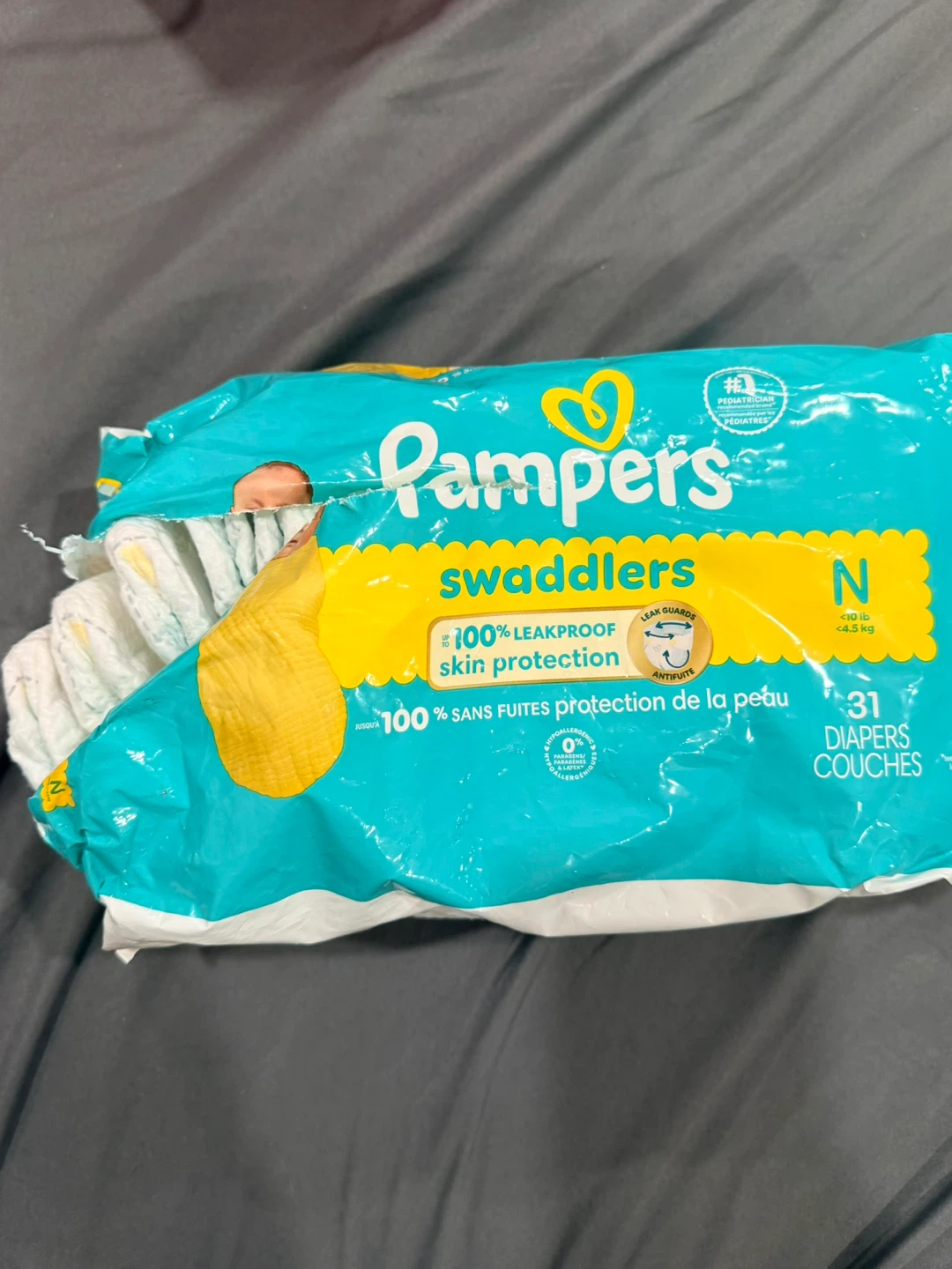 Diapers Size N, 1 & 2