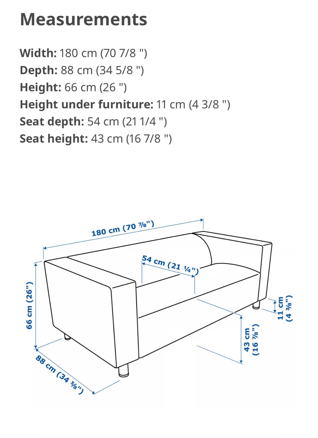 IKEA KIVIK Sofa - Dark Grey - photo 4