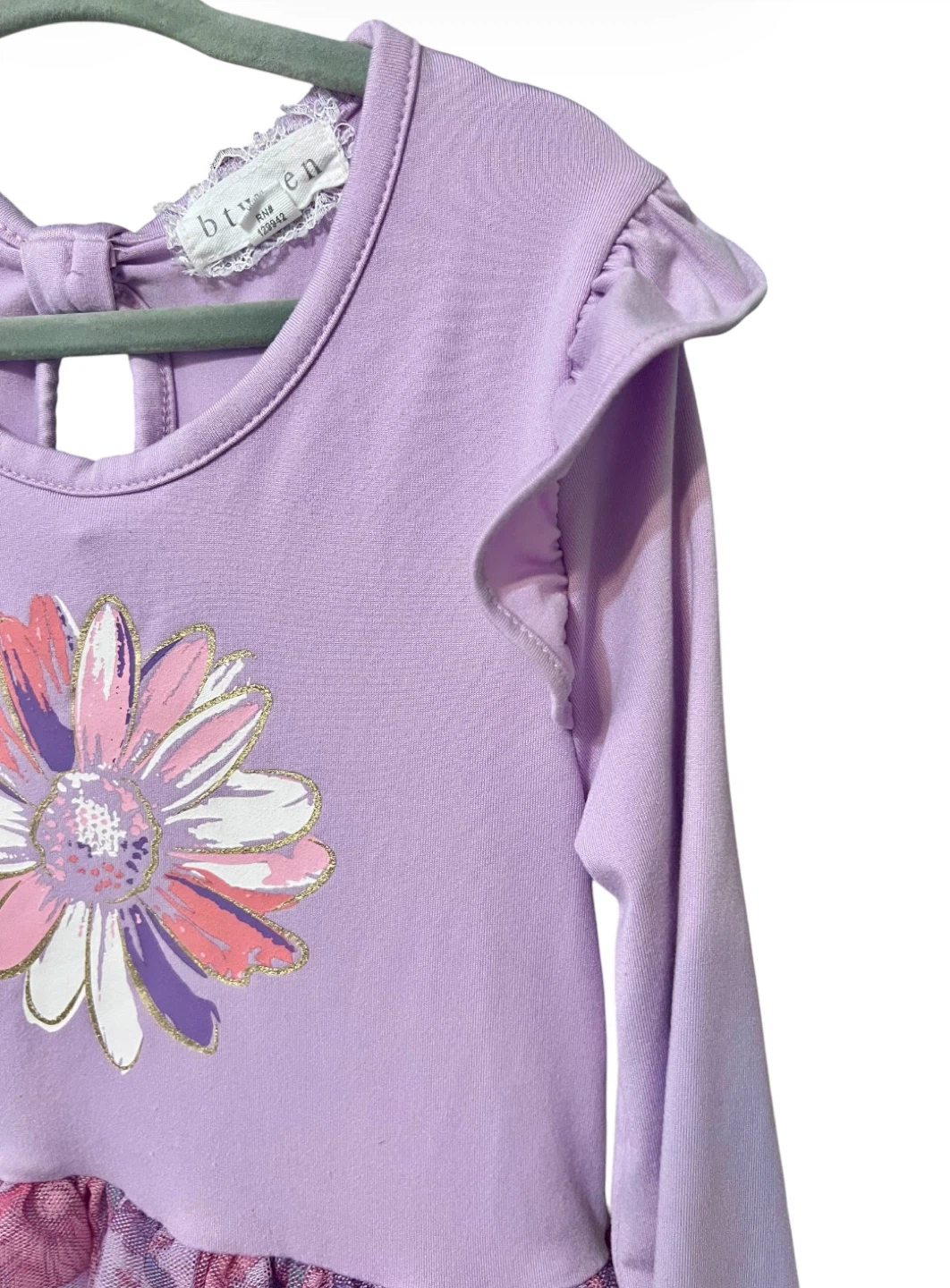 Btween Girls Floral Long Sleeve Dress – Size 6 🌸 - photo 4