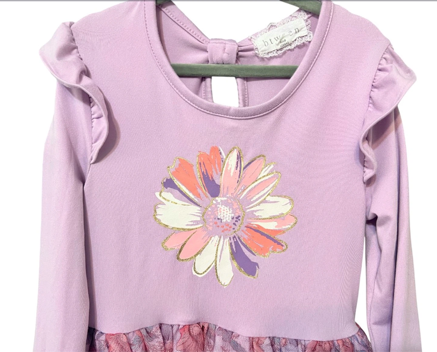 Btween Girls Floral Long Sleeve Dress – Size 6 🌸 - photo 5