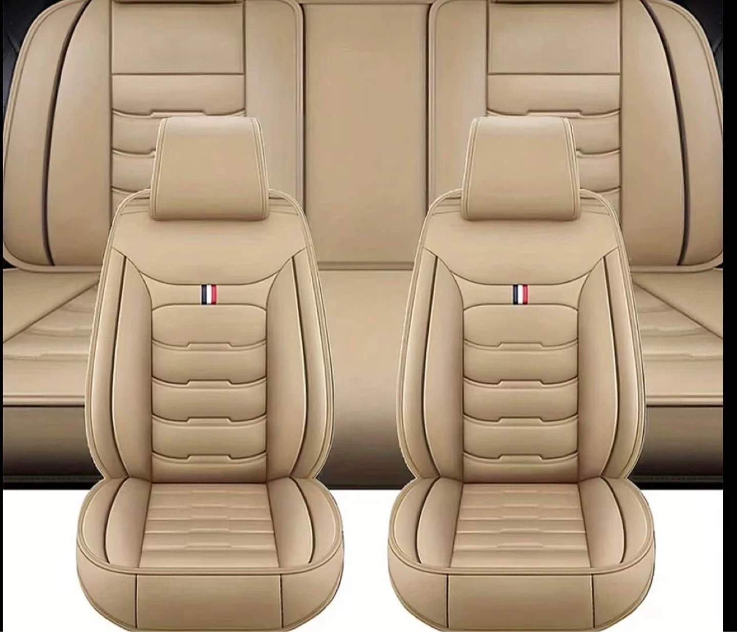 Tan Car Seat Covers Set