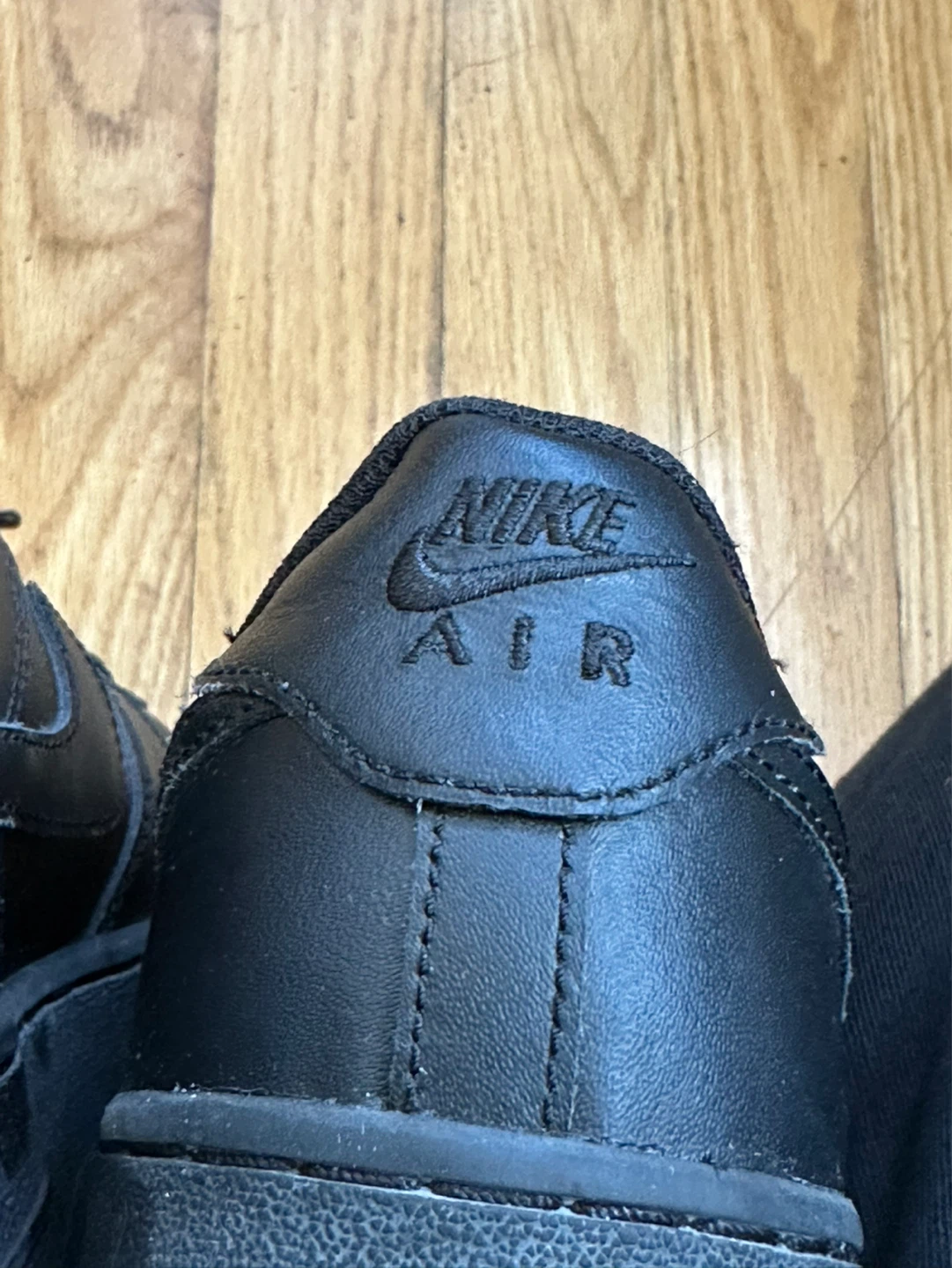 Nike Air Force 1 Youth Size 5Y Black Sneakers - photo 3
