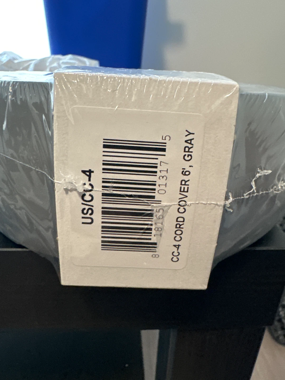 Floor Cable Cover for Cords - 6ft Gray - photo 2