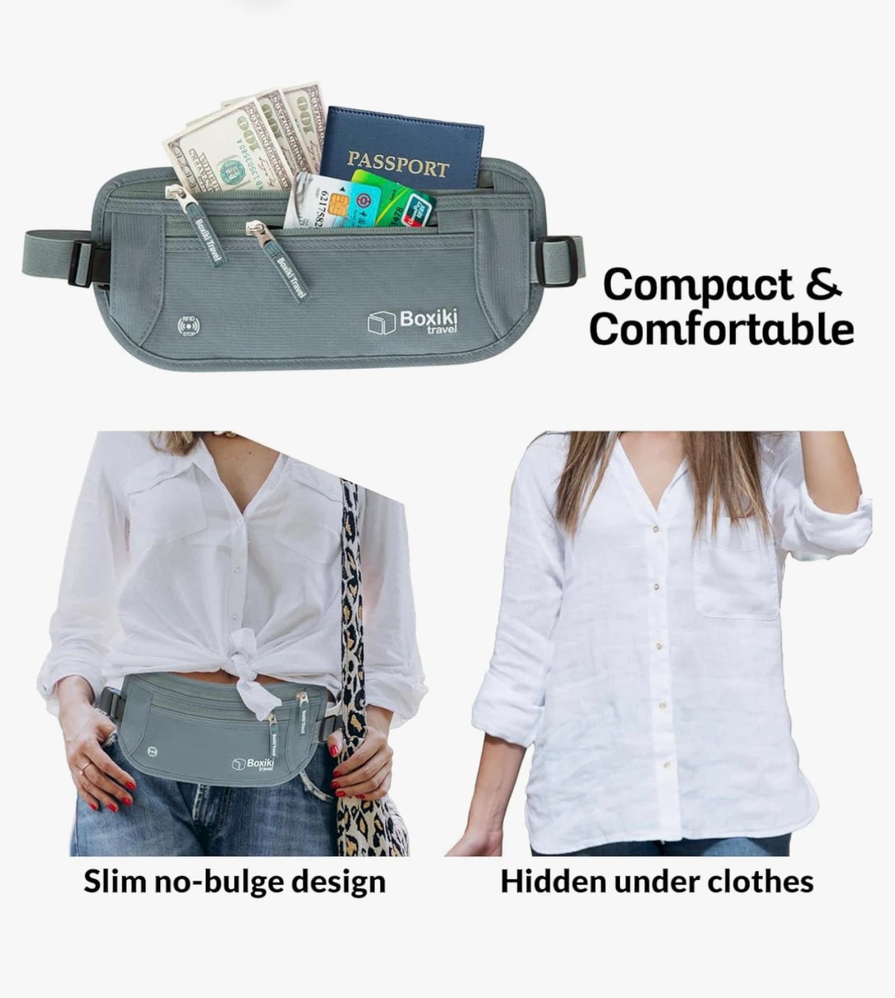 Boxiki Travel RFID Blocking Money Belt - photo 4