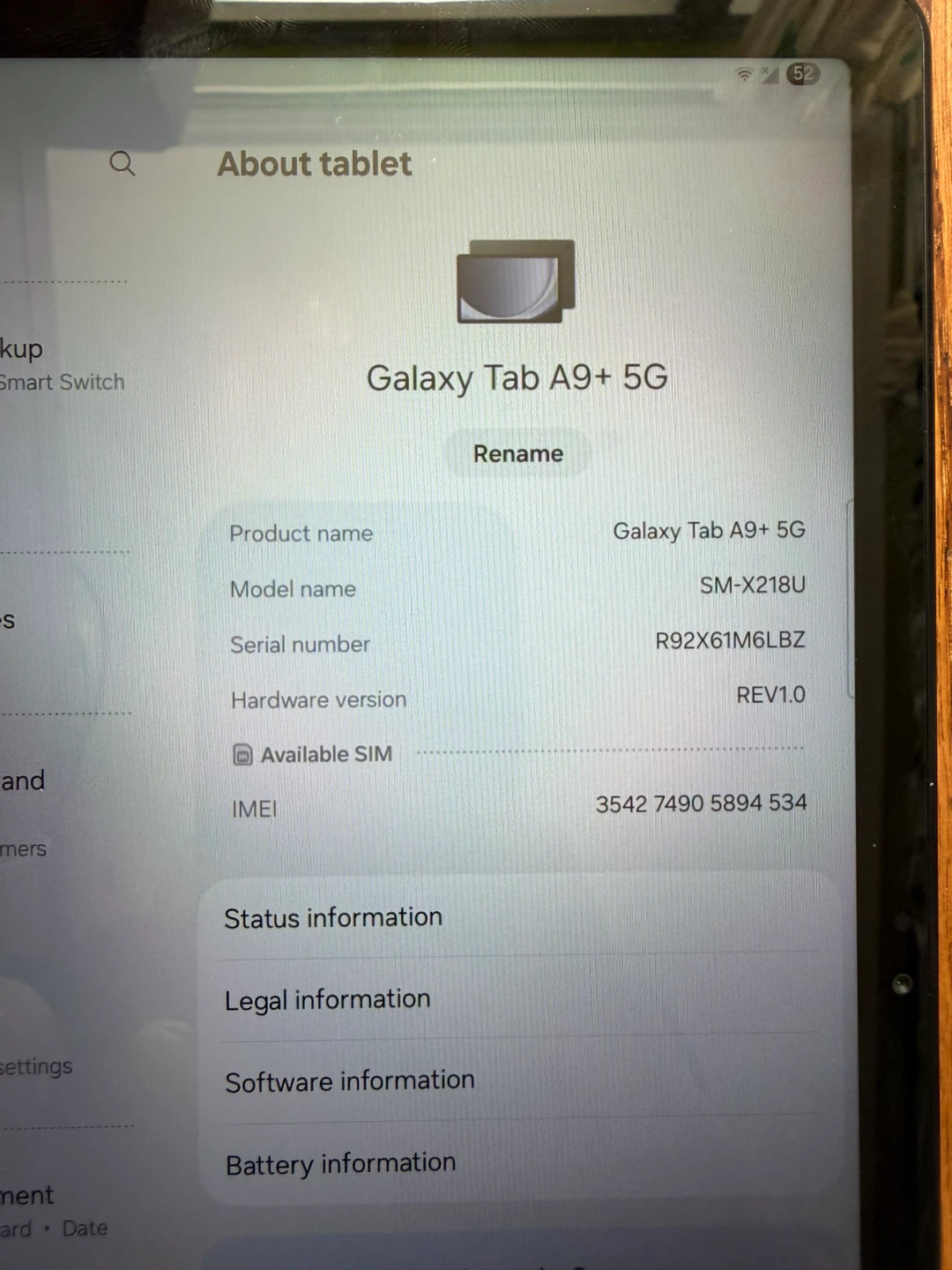 Samsung Galaxy Tab A9+ 5G Tablet - photo 4