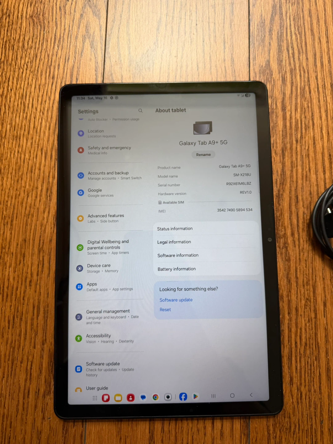 Samsung Galaxy Tab A9+ 5G Tablet - photo 3