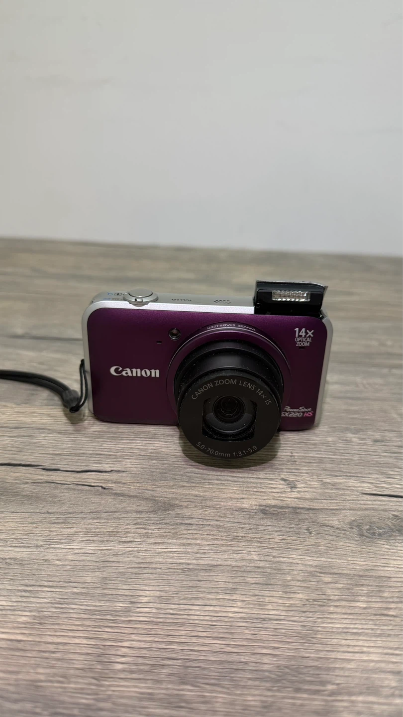 Canon PowerShot SX220 HS Purple Digital Camera