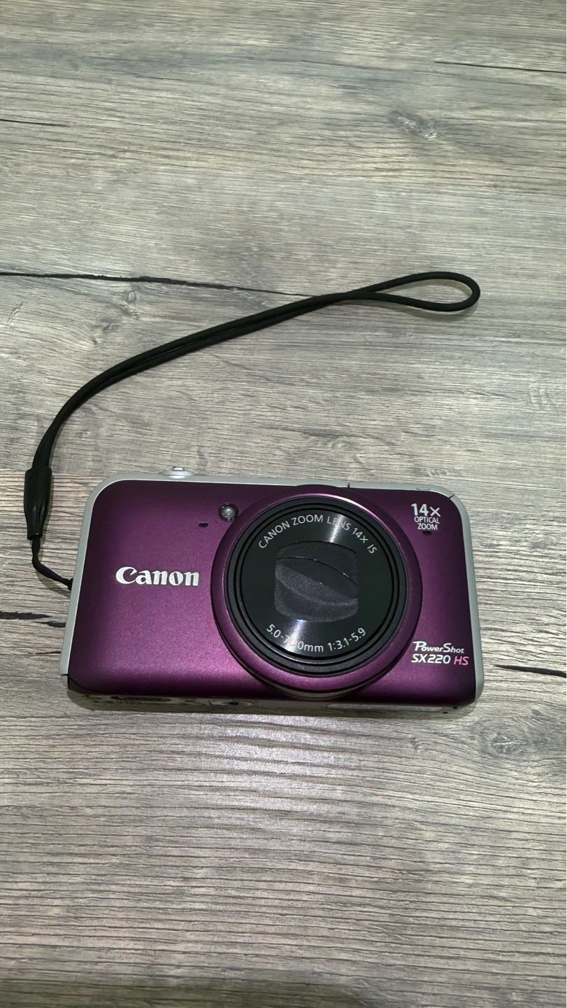 Canon PowerShot SX220 HS Purple Digital Camera - photo 3