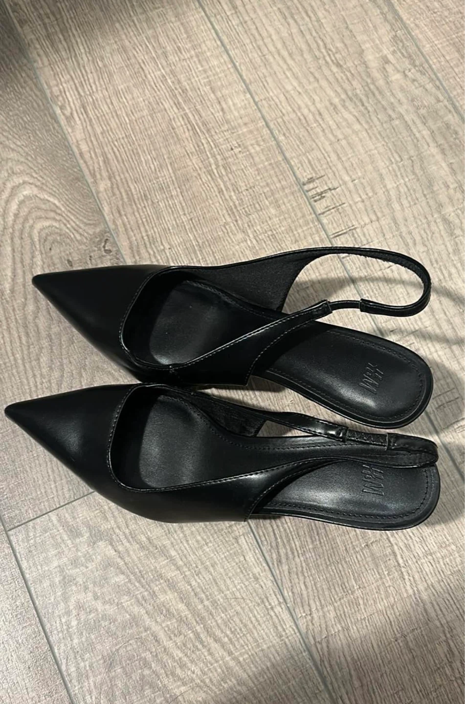 H&M Black Slingback Heels - Size EUR 38/US 7 - photo 2