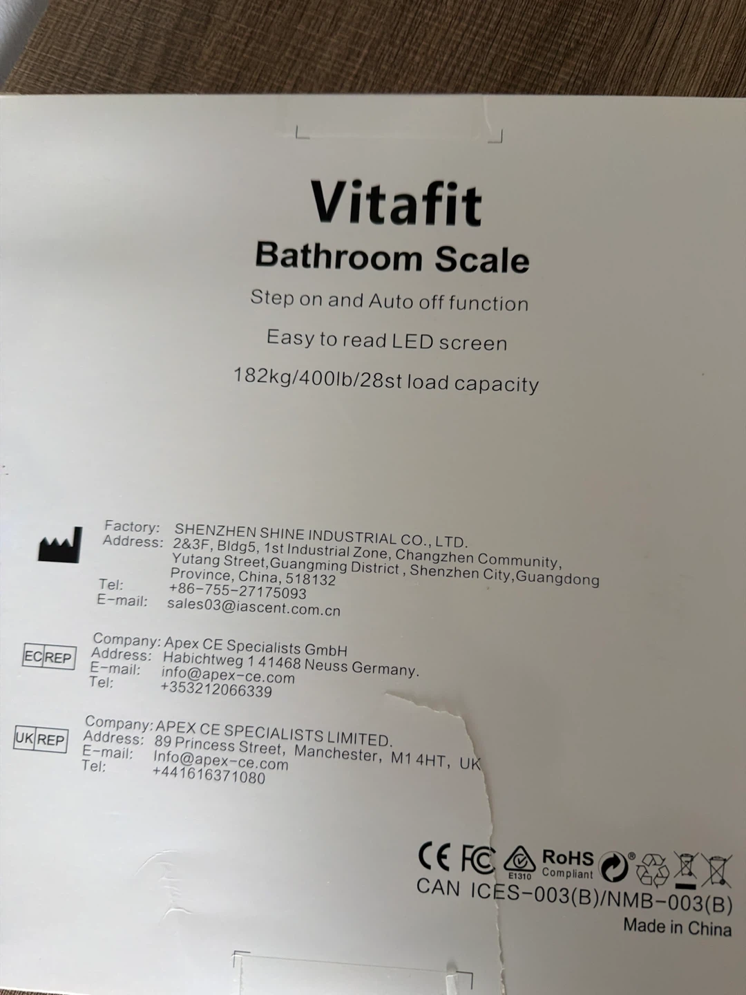 Vitafit Bathroom Scale - photo 2