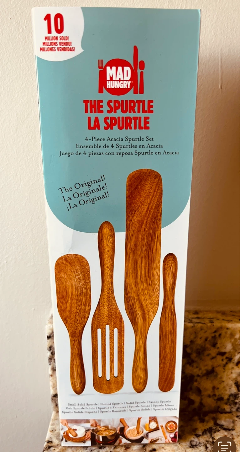 Mad Hungry The Spurtle 4-Piece Acacia Spurtle Set