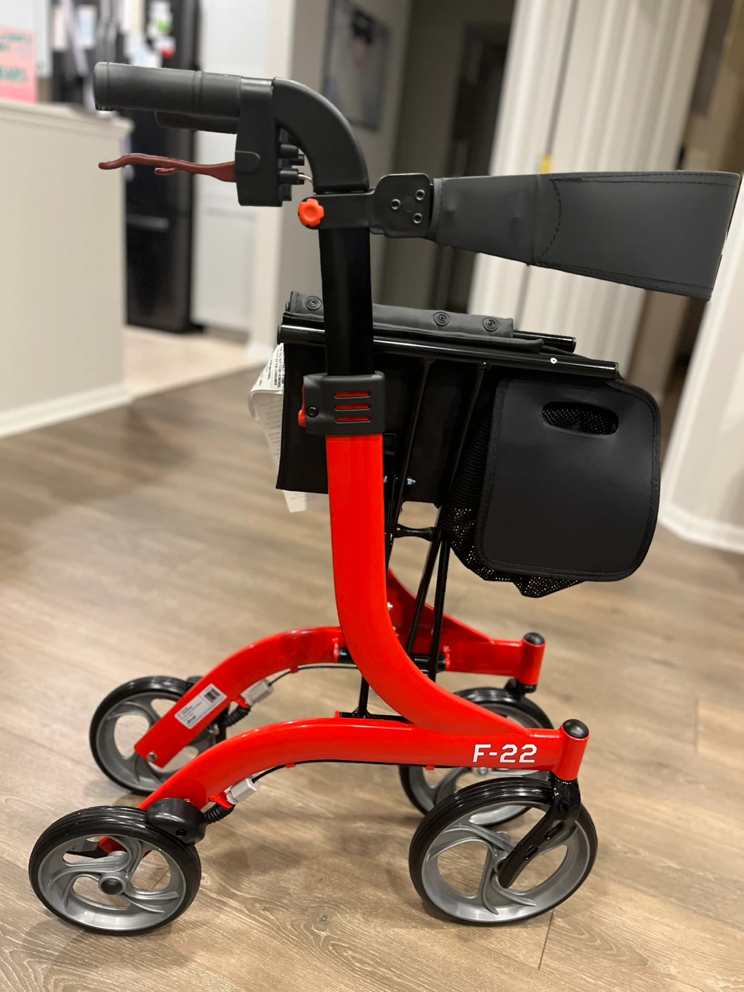 Drive "F-22" Rollator Walker with Seat and Bag - photo 3