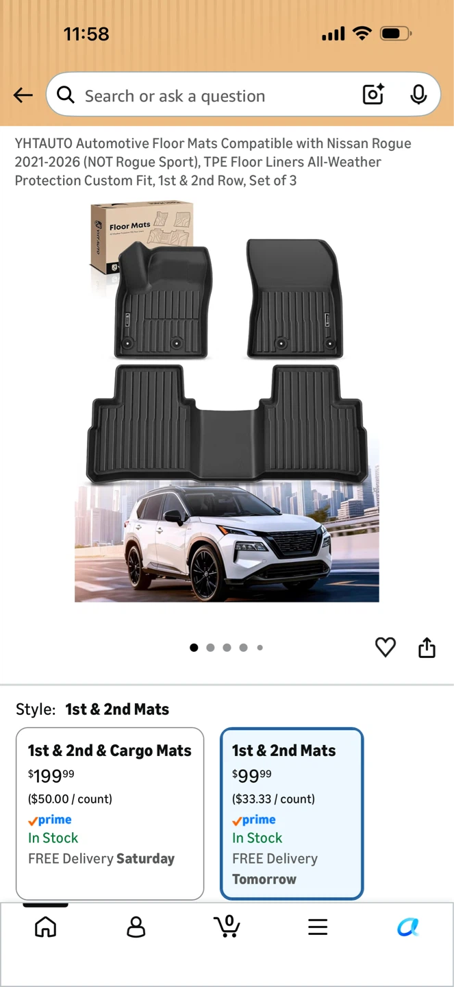 New Nissan Rogue All Weather Floor Liners - photo 4