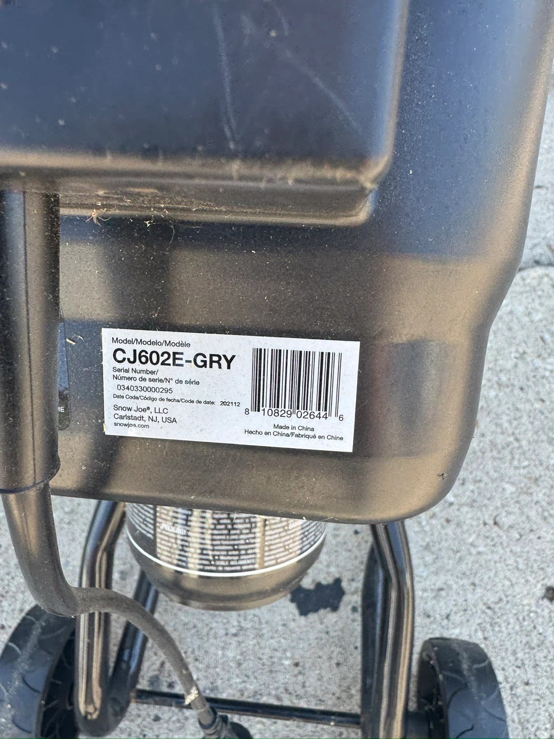 Sun Joe CJ602E-GRY Electric Wood Chipper - photo 2
