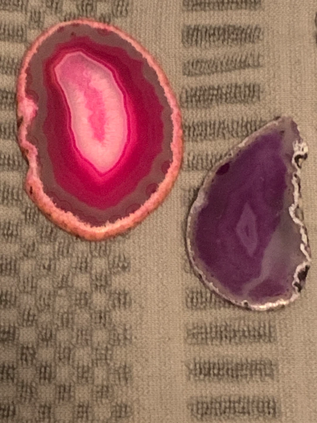Agate Slices - Pink and Purple