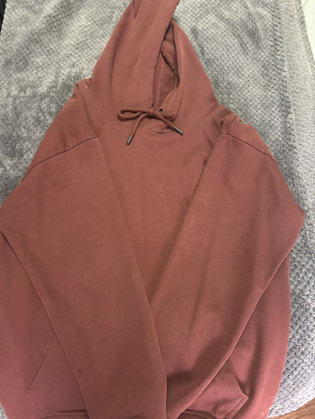 Brown hoodie with text on the back - photo 2